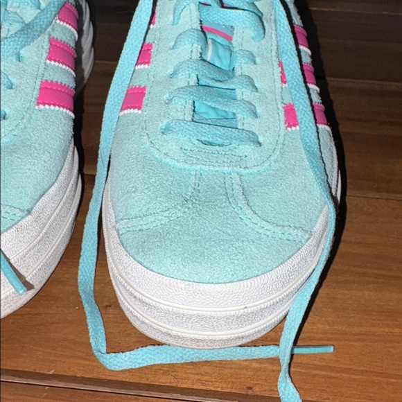 Adidas Women's GAZELLE BOLD 'FLASH AQUA LUCID PINK' - Picture 6 of 17